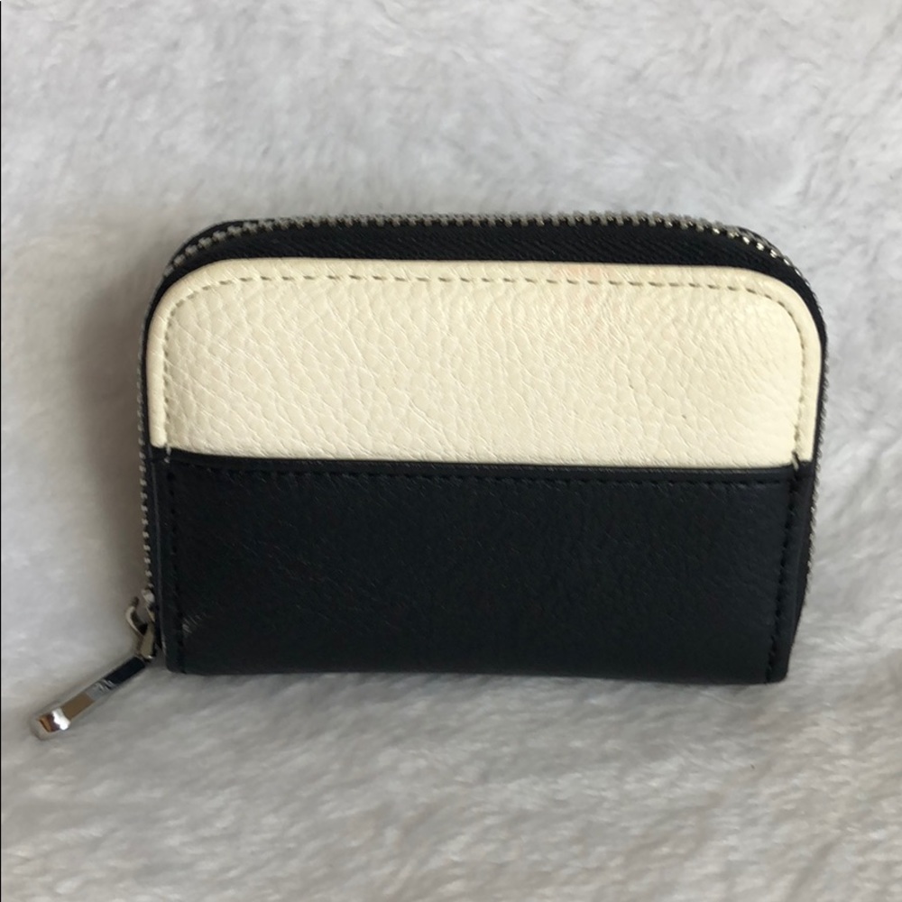 🌸 Black white credit ID card case wallet pouch
